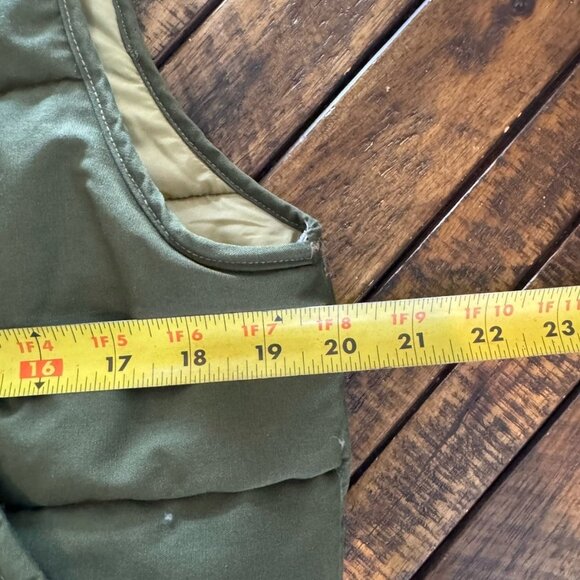 VTG Duxbak Aircel 90s USA Talon Zipper Vest Western Puffer Jacket Coat Green M - Picture 7 of 10